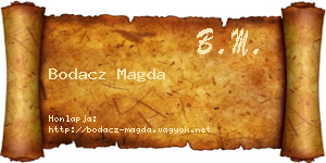 Bodacz Magda névjegykártya